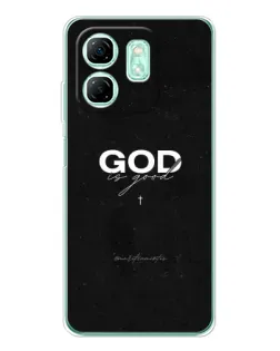 Чехол для Infinix Smart 9 с картинкой «GOD — Бог над всем»