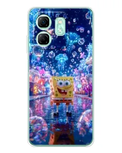 Чехол для Infinix Smart 9 с картинкой «Неоновый океан»