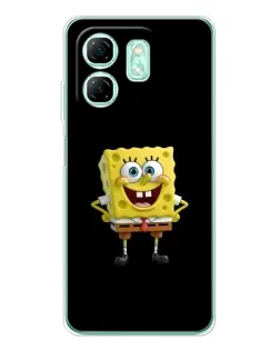 Чехол для Infinix Smart 9 с картинкой «Классический Губка Боб»