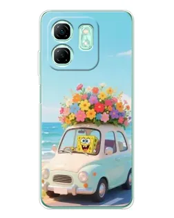Чехол для Infinix Smart 9 с картинкой «Автомобильное путешествие»