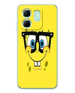 Чехол для Infinix Smart 9 с картинкой «Минималистичный Спанч Боб»
