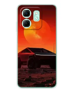 Чехол для Infinix Smart 9 с картинкой «Cybertruck на Марсе» Чехол для Infinix Smart 9 с картинкой «Cybertruck на Марсе»