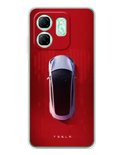 Чехол для Infinix Smart 9 с картинкой «Tesla Top View» Чехол для Infinix Smart 9 с картинкой «Tesla Top View»