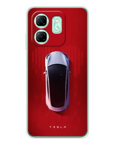 Чехол для Infinix Smart 9 с картинкой «Tesla Top View»