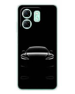 Чехол для Infinix Smart 9 с картинкой «Силуэт Tesla Night» Чехол для Infinix Smart 9 с картинкой «Силуэт Tesla Night»