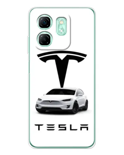Чехол для Infinix Smart 9 с картинкой «Tesla White Style»