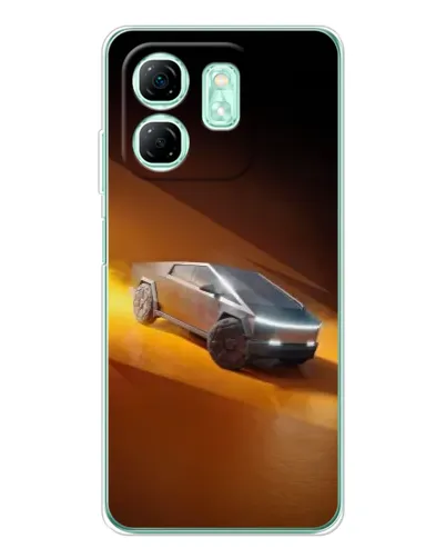 Чехол для Infinix Smart 9 с картинкой «Cybertruck в пустыне»
