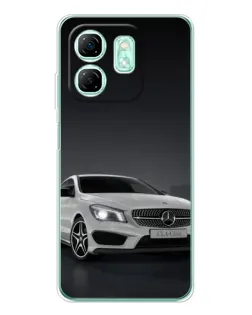 Чехол для Infinix Smart 9 с картинкой «Mercedes AMG GT Silver» Чехол для Infinix Smart 9 с картинкой «Mercedes AMG GT Silver»