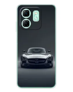 Чехол для Infinix Smart 9 с картинкой «Mercedes на черном»