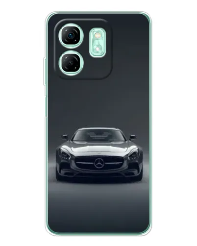 Чехол для Infinix Smart 9 с картинкой «Mercedes на черном» Чехол для Infinix Smart 9 с картинкой «Mercedes на черном»