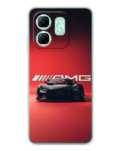 Чехол для Infinix Smart 9 с картинкой «Mercedes AMG — красная линия» Чехол для Infinix Smart 9 с картинкой «Mercedes AMG — красная линия»