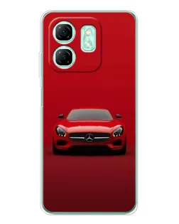 Чехол для Infinix Smart 9 с картинкой «Красный Mercedes AMG»