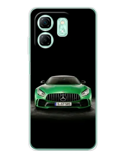 Чехол для Infinix Smart 9 с картинкой «Mercedes — неоновый лого» Чехол для Infinix Smart 9 с картинкой «Mercedes — неоновый лого»