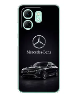 Чехол для Infinix Smart 9 с картинкой «Mercedes — решетка радиатора»
