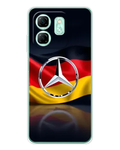 Чехол для Infinix Smart 9 с картинкой «Mercedes — флаг Германии» Чехол для Infinix Smart 9 с картинкой «Mercedes — флаг Германии»