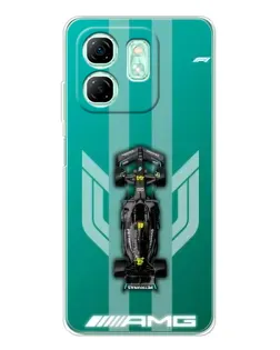 Чехол для Infinix Smart 9 с картинкой «Mercedes AMG Petronas»