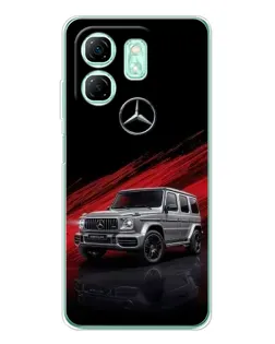 Чехол для Infinix Smart 9 с картинкой «Mercedes G-Class красный»