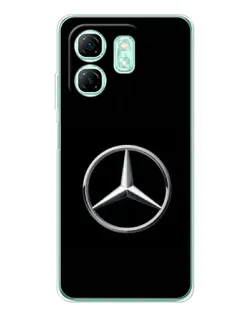 Чехол для Infinix Smart 9 с картинкой «Mercedes классический лого»