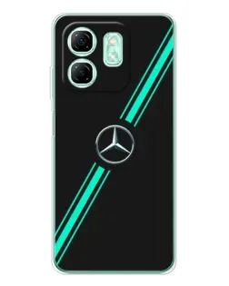 Чехол для Infinix Smart 9 с картинкой «Спортивные линии Mercedes»