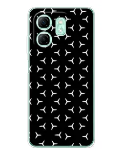 Чехол для Infinix Smart 9 с картинкой «Mercedes паттерн звезд»