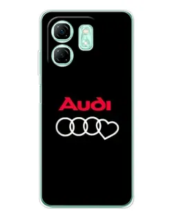 Чехол для Infinix Smart 9 с картинкой «Логотип Audi Heart» Чехол для Infinix Smart 9 с картинкой «Логотип Audi Heart»