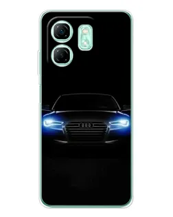 Чехол для Infinix Smart 9 с картинкой «Audi в неоне»