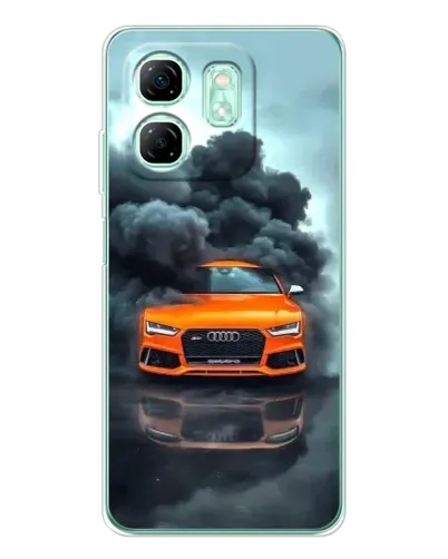 Чехол для Infinix Smart 9 с картинкой «Audi в облаках дыма» Чехол для Infinix Smart 9 с картинкой «Audi в облаках дыма»