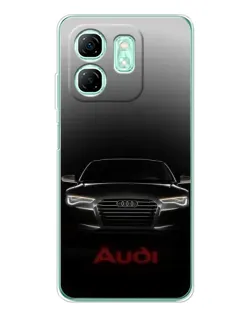 Чехол для Infinix Smart 9 с картинкой «Audi — градиентный контур»