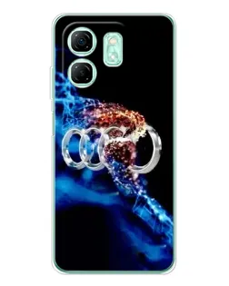 Чехол для Infinix Smart 9 с картинкой «Энергия лого Audi»