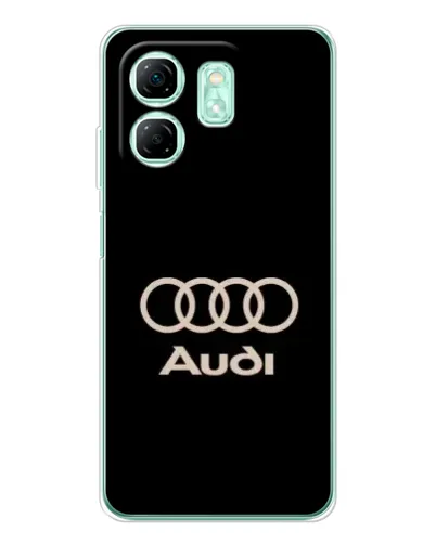 Чехол для Infinix Smart 9 с картинкой «Audi — золотой логотип» Чехол для Infinix Smart 9 с картинкой «Audi — золотой логотип»
