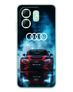 Чехол для Infinix Smart 9 с картинкой «Audi Sport — неон»