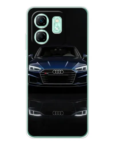 Чехол для Infinix Smart 9 с картинкой «Audi — ночное отражение» Чехол для Infinix Smart 9 с картинкой «Audi — ночное отражение»