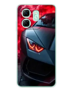 Чехол для Infinix Smart 9 с картинкой «Lamborghini красное сияние» Чехол для Infinix Smart 9 с картинкой «Lamborghini красное сияние»