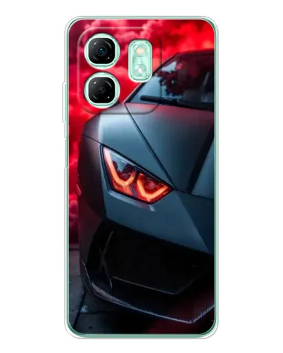 Чехол для Infinix Smart 9 с картинкой «Lamborghini красное сияние»