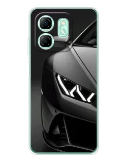 Чехол для Infinix Smart 9 с картинкой «Lamborghini фары детализация» Чехол для Infinix Smart 9 с картинкой «Lamborghini фары детализация»