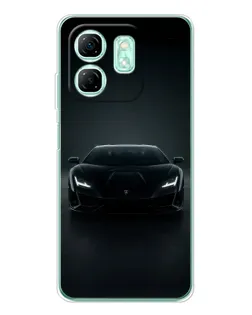 Чехол для Infinix Smart 9 с картинкой «Черный Lamborghini Aventador» Чехол для Infinix Smart 9 с картинкой «Черный Lamborghini Aventador»