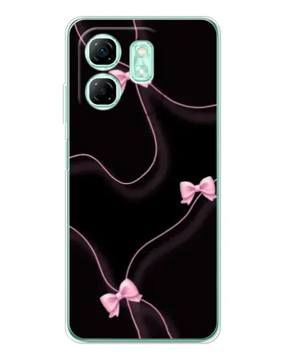 Чехол для Infinix Smart 9 с картинкой «Розовые ленты»