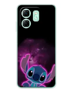 Чехол для Infinix Smart 9 с картинкой «Неоновый Stitch»
