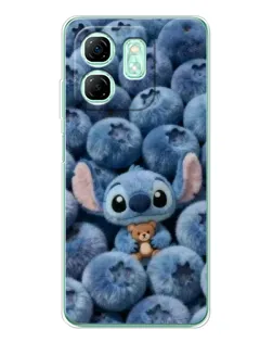 Чехол для Infinix Smart 9 с картинкой «Стич и голубика»