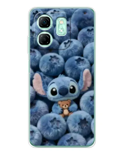 Чехол для Infinix Smart 9 с картинкой «Стич и голубика» Чехол для Infinix Smart 9 с картинкой «Стич и голубика»