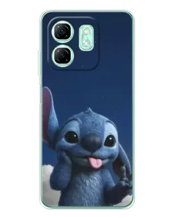 Чехол для Infinix Smart 9 с картинкой «Стич в облаках»