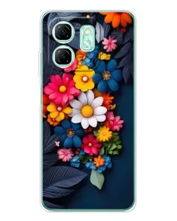Чехол для Infinix Smart 9 с картинкой «Цветочная феерия» Чехол для Infinix Smart 9 с картинкой «Цветочная феерия»
