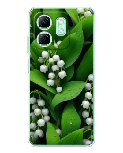 Чехол для Infinix Smart 9 с картинкой «Ландыши в зелени»