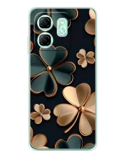 Чехол для Infinix Smart 9 с картинкой «Клевер в золоте» Чехол для Infinix Smart 9 с картинкой «Клевер в золоте»
