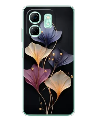 Чехол для Infinix Smart 9 с картинкой «Лиловые цветы грации»