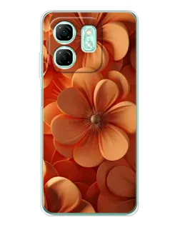 Чехол для Infinix Smart 9 с картинкой «Оранжевый макро цветок» Чехол для Infinix Smart 9 с картинкой «Оранжевый макро цветок»