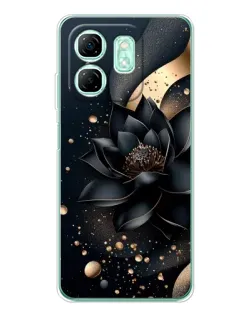 Чехол для Infinix Smart 9 с картинкой «Черный лотос» Чехол для Infinix Smart 9 с картинкой «Черный лотос»