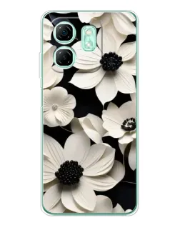Чехол для Infinix Smart 9 с картинкой «Объемные белые цветы» Чехол для Infinix Smart 9 с картинкой «Объемные белые цветы»