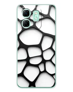 Чехол для Infinix Smart 9 с картинкой «Белая объемная сетка» Чехол для Infinix Smart 9 с картинкой «Белая объемная сетка»