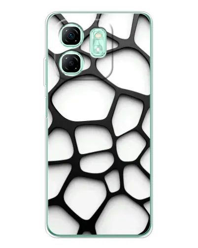 Чехол для Infinix Smart 9 с картинкой «Белая объемная сетка» Чехол для Infinix Smart 9 с картинкой «Белая объемная сетка»